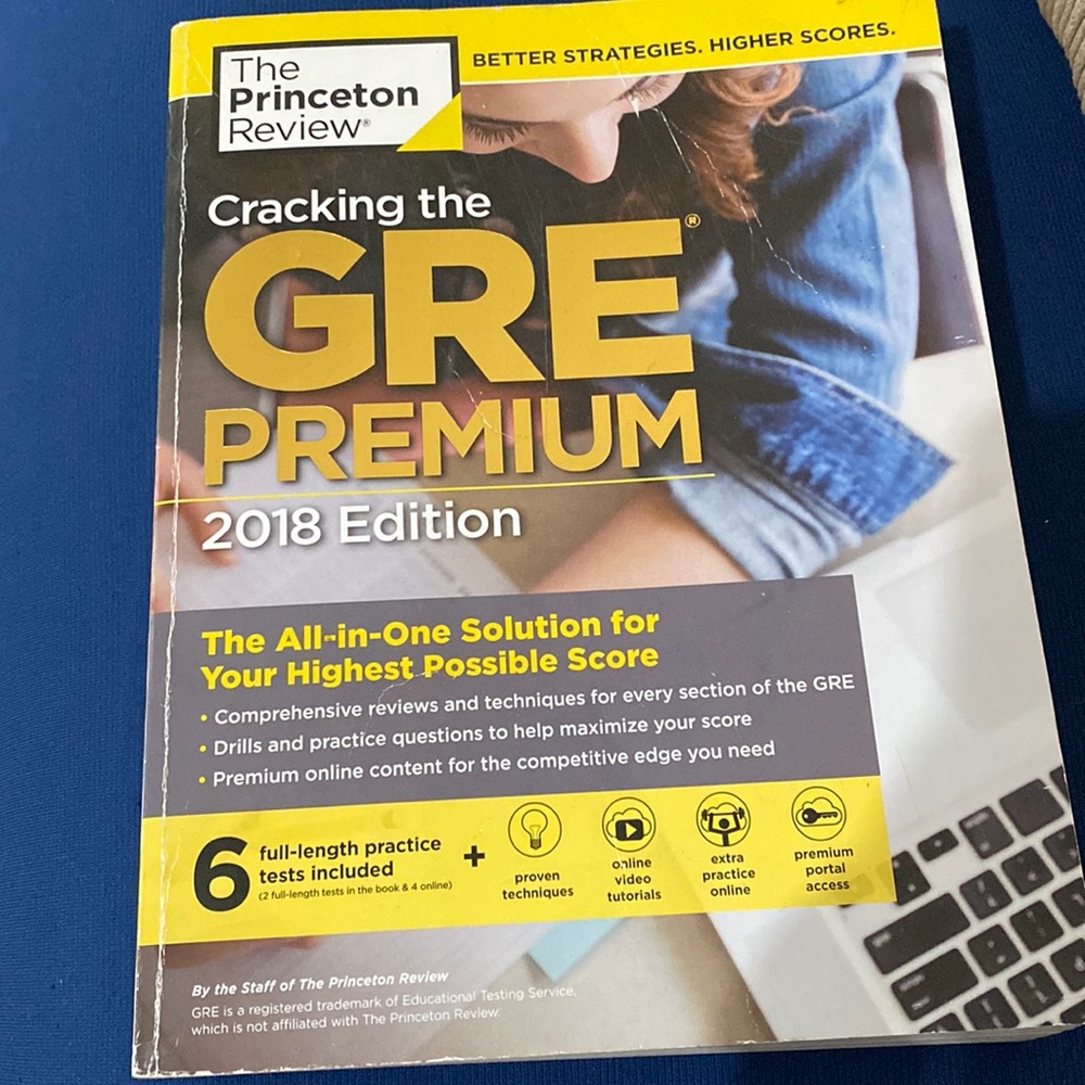 GRE book by Princeton review